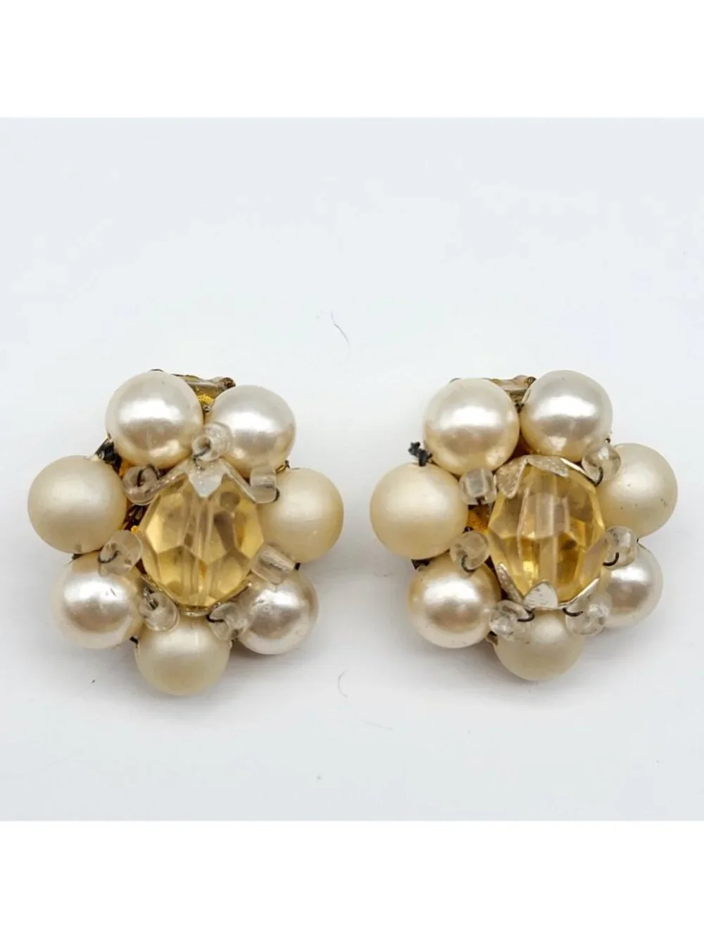 Vintage Clip Screw Back Earrings Lot Collection Coro Napier Japan & More
